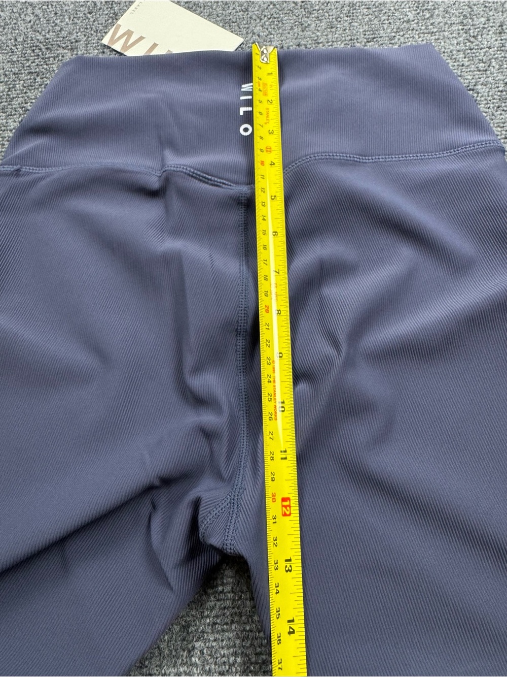New WILO The Label Base Ribbed Leggings Size Medium lavender - Picture 5 of 8